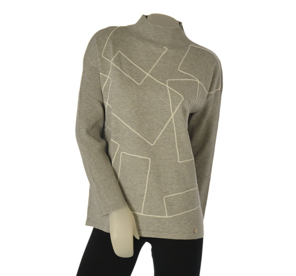 MAGLIONE DONNA RIVA TRICOT LUPETTO RICAMI ART. B315302
