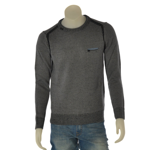 MAGLIONE UOMO CONSENSO GIROCOLLO TOPPE TASCHINO ART. 4357 225