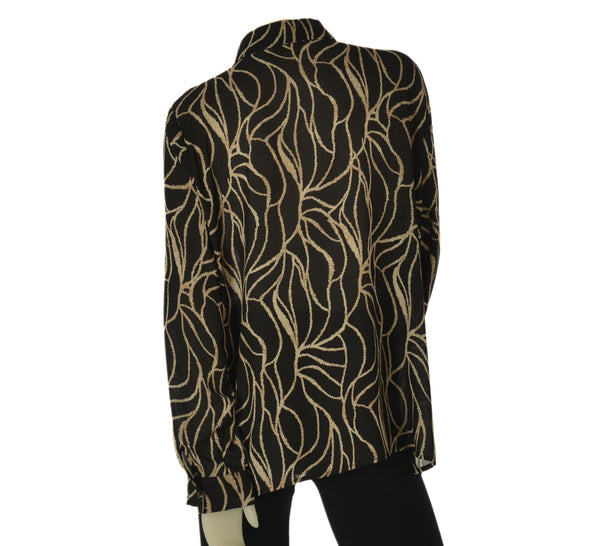 CAMICIA DONNA ELISA CASTELLI TAGLIE OVER FANTASIA MANICA LUNGA ART. 1513