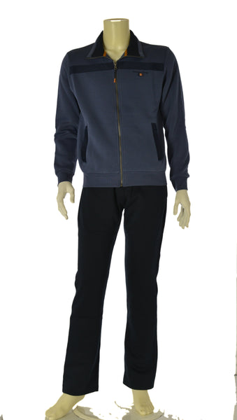 TUTA UOMO F.LLI CAMPAGNOLO FELPATA FULL ZIP TASCHE POLSINI ART. 8Q77557