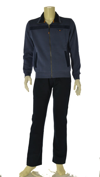 TUTA UOMO F.LLI CAMPAGNOLO FELPATA FULL ZIP TASCHE POLSINI ART. 8Q77557