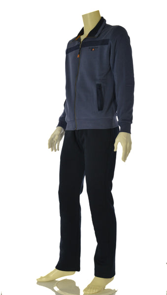 TUTA UOMO F.LLI CAMPAGNOLO FELPATA FULL ZIP TASCHE POLSINI ART. 8Q77557