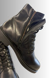 SCARPA UOMO NERO GIARDINI B.A.G.PELLE LISCIA ZIP LATERALELACCI STIVALETTO ART 15010202