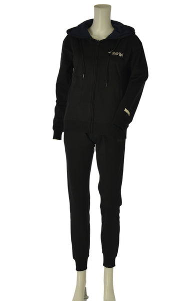 TUTA DONNA LONSDALE FELPATA FULL ZIP CAPPUCCIO TASCHE ART. 25264