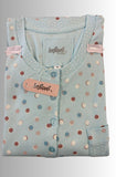 CAMICIA DA NOTTE DONNA INFIORE INTERLOCK COTONE TASCHINO FANTASIA ART. DRB633002