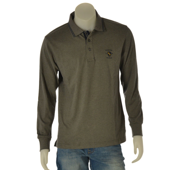 POLO UOMO IL GRANCHIO MANICA LUNGA CALDO COTONE ART. 53MGR111