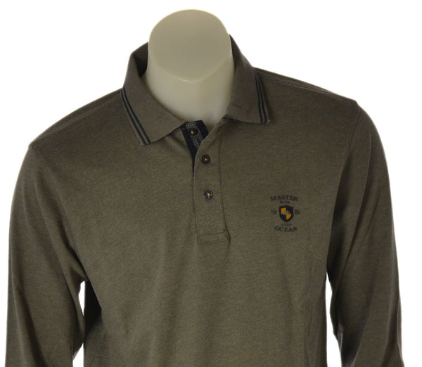 POLO UOMO IL GRANCHIO MANICA LUNGA CALDO COTONE ART. 53MGR111