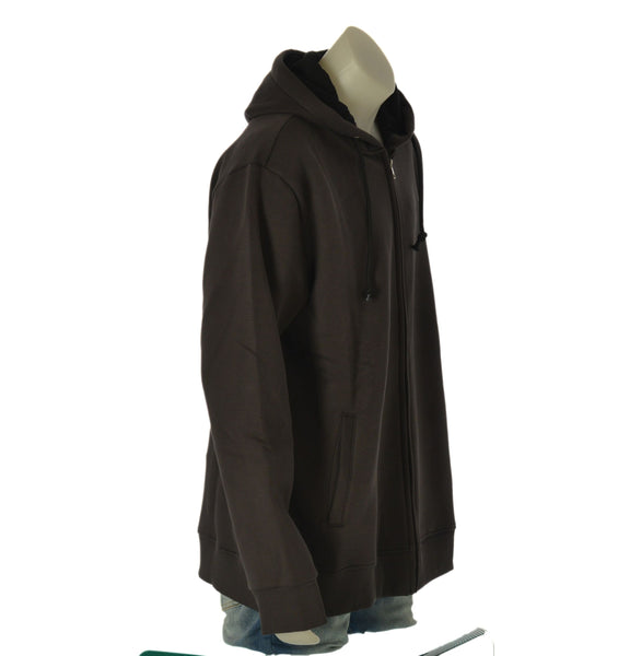 FELPA UOMO COVERI TAGLIE OVER FULL ZIP CAPPUCCIO  TASCHE FELPATA LOGO ART. OFE4685