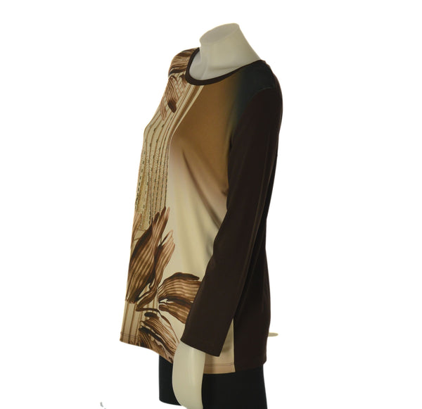 MAGLIA DONNA TAGLIE COMODE PERLA PARICOLLO FANTASIA STRASS ART.25689