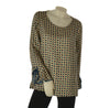 BLUSA DONNA PERLA TAGLIE COMODE FANTASIA PARICOLLO POLSI CAMPANA VISCOSA ART. 25638