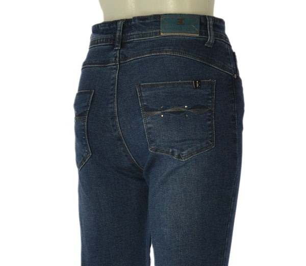 JEANS DONNA EMANUELA COSTA CINQUE TASCHE CAPRI ELASTICIZZATO ART. EC68810