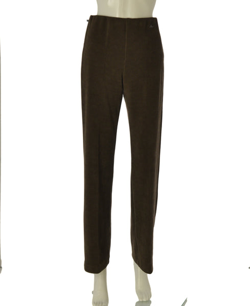 PANTALONE DONNA PERLA VELLUTO PALAZZO ELASTICO ART. 25631