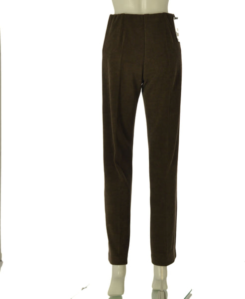 PANTALONE DONNA PERLA VELLUTO PALAZZO ELASTICO ART. 25631