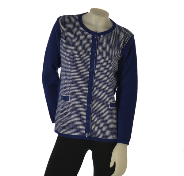 CARDIGAN DONNA ANNALISA BINETTI GIROCOLLO BOTTONI FANTASIA ART. 2511