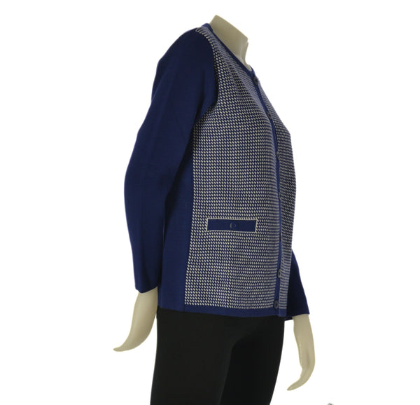 CARDIGAN DONNA ANNALISA BINETTI GIROCOLLO BOTTONI FANTASIA ART. 2511