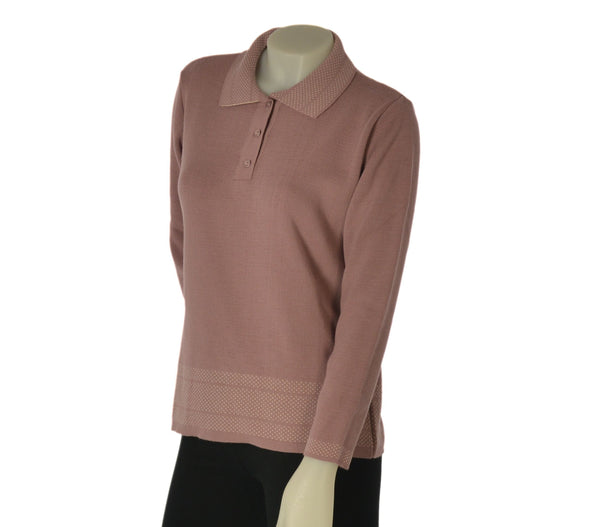 MAGLIONE DONNA ANNALISA BINETTI POLO BOTTONI MSTO LANA ART. 2294