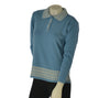 MAGLIONE DONNA ANNALISA BINETTI POLO BOTTONI LAVORATA  MISTO LANA ART. 2510