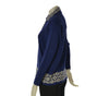 MAGLIONE DONNA ANNALISA BINETTI POLO BOTTONI LAVORATA MISTO LANA ART.2502