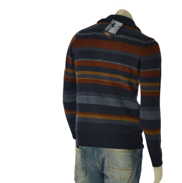MAGLIONE UOMO RE DEL MARE CAMIONISTA ZIP RIGATO ART. 225723