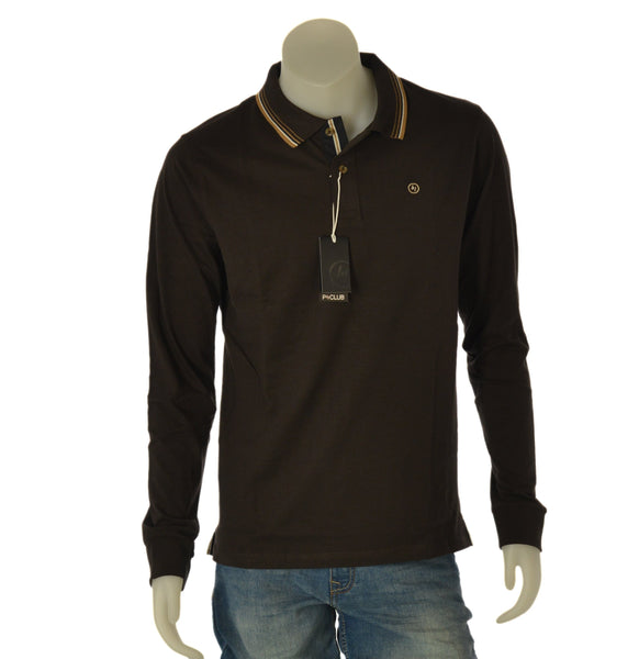 POLO UOMO P.CLUB MANICA LUNGA CALDO COTONE POLSINI ART. P227061