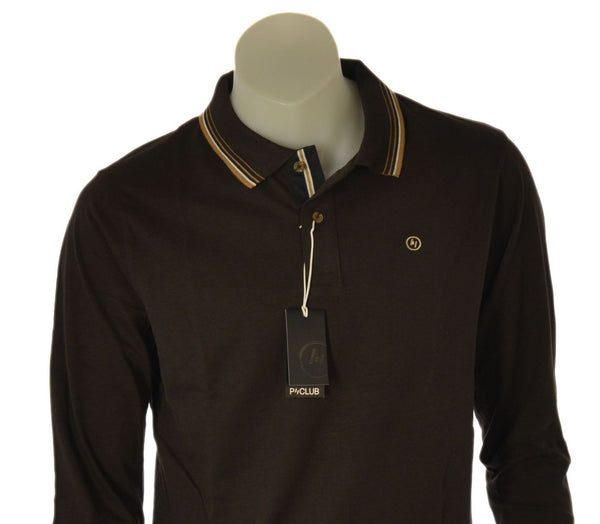 POLO UOMO P.CLUB MANICA LUNGA CALDO COTONE POLSINI ART. P227061