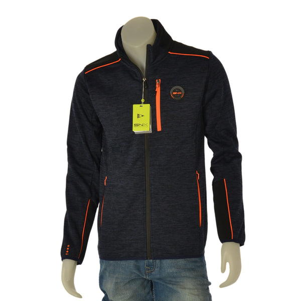 GIACCA UOMO SCUOLA NAUTICA ITALIANA FULL ZIP MAGLIA PILE TASCHE TECNICO ART. 149305
