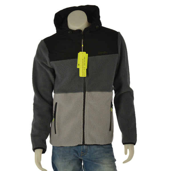 PILE UOMO SCUOLA NAUTICA ITALIANA ORSETTO FULL ZIP CAPPUCCIO TASCHE ART. 159523