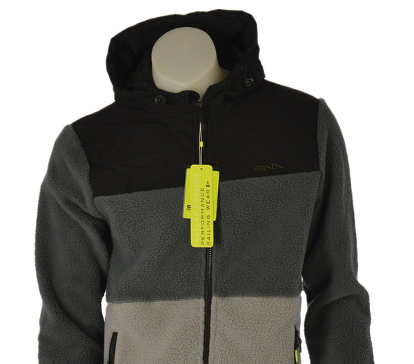 PILE UOMO SCUOLA NAUTICA ITALIANA ORSETTO FULL ZIP CAPPUCCIO TASCHE ART. 159523