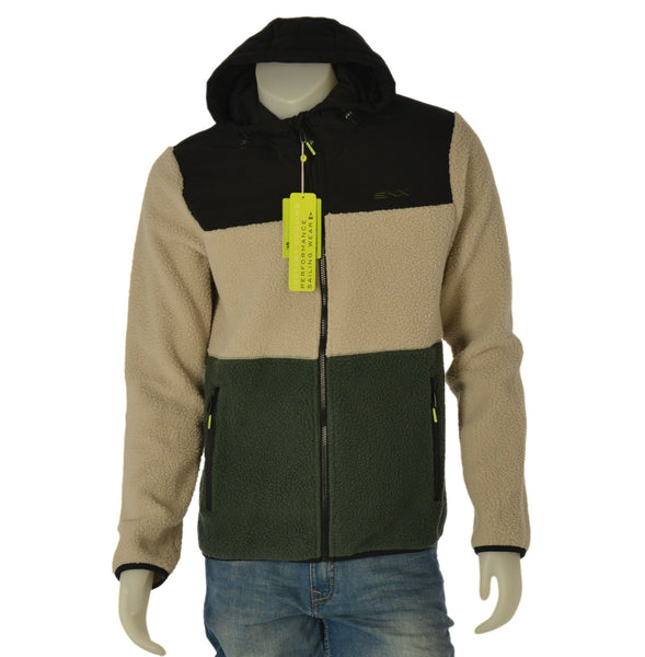 PILE UOMO SCUOLA NAUTICA ITALIANA ORSETTO FULL ZIP CAPPUCCIO TASCHE ART. 159523