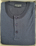 PIGIAMA UOMO NOTTINGHAM TAGLIE FORTI INTERLOCK SERAFINO FANTASIA  ART. NPA062X-BL