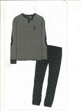 PIGIAMA RAGAZZO HERMET JUVENTUS CALDO COTONE SERAFINO POLSINI LOGO ART. T20 1125