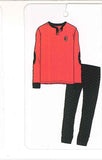 PIGIAMA RAGAZZO HERMET MILAN CALDO COTONE SERAFINO POLSINI LOGO ART. T20 1095
