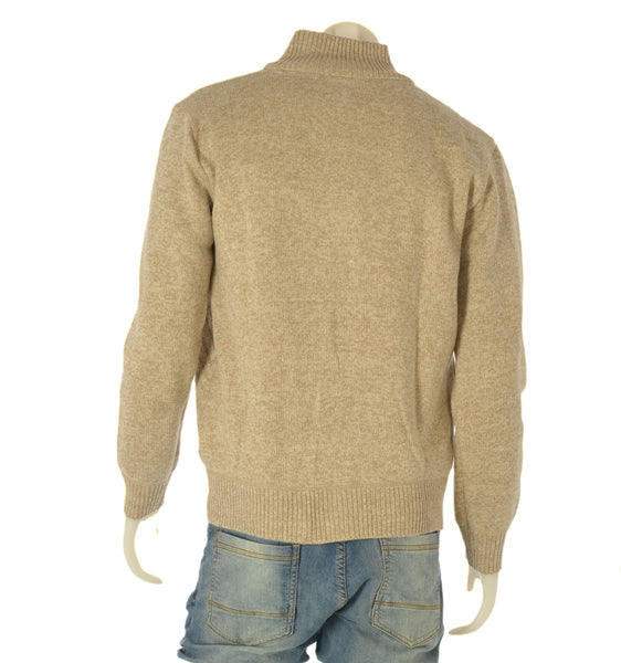 MAGLIONE UOMO HENRI BARROWS FULL ZIPTASCHE POLSINI FASCIA ORSETTO LAVORAZIONE ART.MUW094