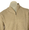 MAGLIONE UOMO HENRI BARROWS FULL ZIPTASCHE POLSINI FASCIA ORSETTO LAVORAZIONE ART.MUW094