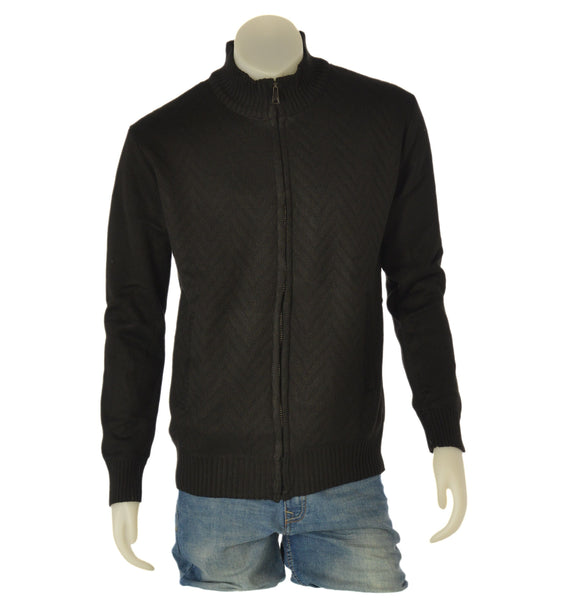 MAGLIONE UOMO HENRI BARROWS FULL ZIPTASCHE POLSINI FASCIA ORSETTO LAVORAZIONE ART.MUW094