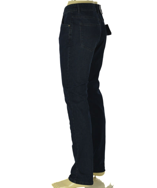 JEANS UOMO WAMPUM ZIP BOTTONE TASCHE TASCHINA REGOLARE SCURO ART.11704 1I61 N-80