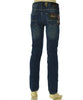 JEANS UOMO WAMPUM ZIP BOTTONE TASCHE TASCHINA SCURO SLIM ART.11842 1F07 SW/MU