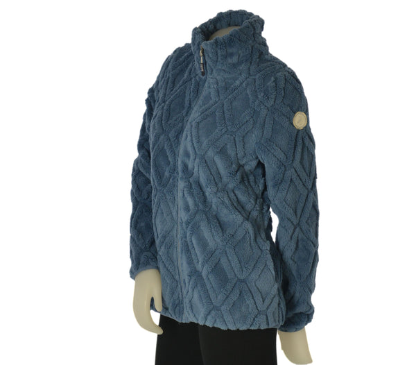 PILE DONNA BASILE ORSETTO ROMBI FULL ZIP TASCHE ART. BEW162