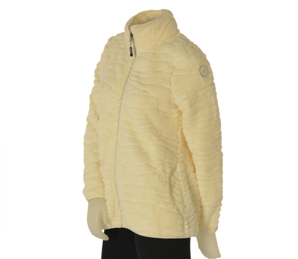PILE DONNA BASILE ORSETTO FULL ZIP TASCHE LOGO ART. BEW166