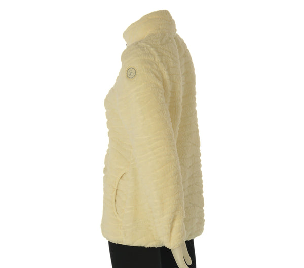 PILE DONNA BASILE ORSETTO FULL ZIP TASCHE LOGO ART. BEW166