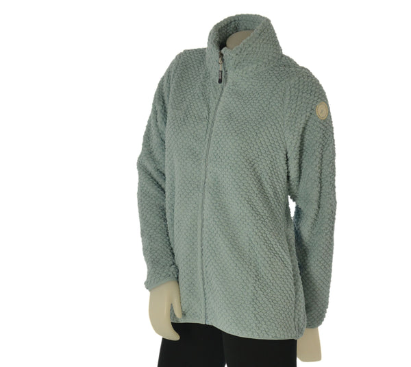 PILE DONNA BASILE ORSETTO LAVORATO FULL ZIP TASCHE BEW164