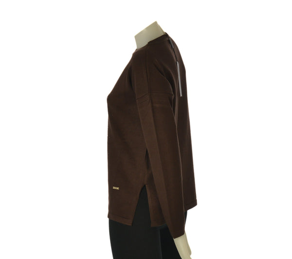 MAGLIONE DONNA COVERI PARICOLLO SPACCHI APPLICAZIONI CENTRALI VISCOSA ART. DC1224