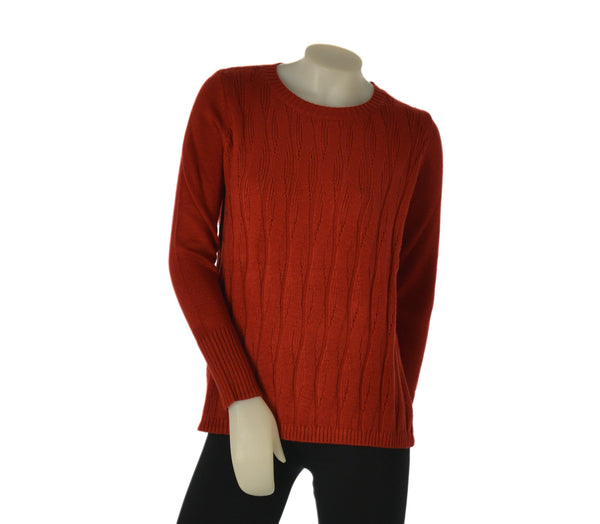 MAGLIONE DONNA GAIA B GIROCOLLO LAVORATO VISCOSA ART. 328