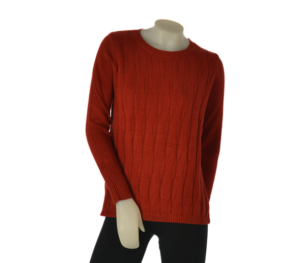 MAGLIONE DONNA GAIA B GIROCOLLO LAVORATO VISCOSA ART. 328
