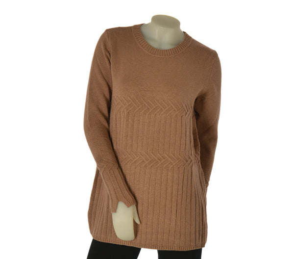 MAGLIONE DONNA GAIA B GIROCOLLO LAVORATO VISCOSA ART. 320