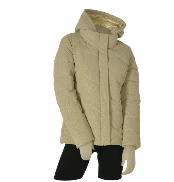 GIUBBINO DONNA VIRGINIABLU FULL ZIP CAPPUCCIO TASCHE ZIP LAVORATO POLSINO ELASTICO ART.AMORE