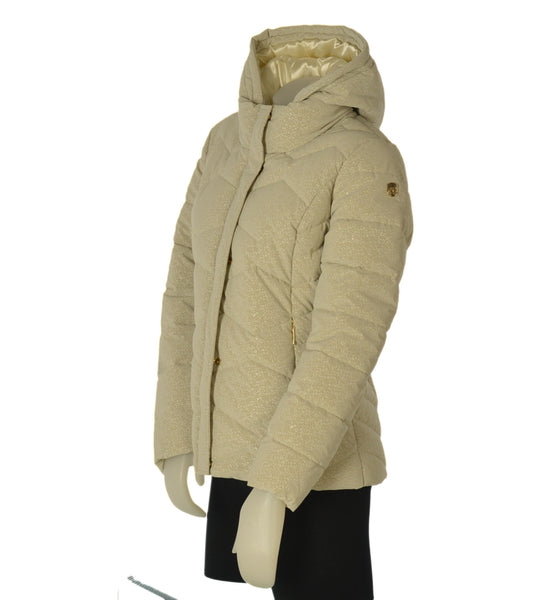 GIUBBINO DONNA VIRGINIABLU FULL ZIP CAPPUCCIO TASCHE ZIP LAVORATO POLSINO ELASTICO ART.AMORE