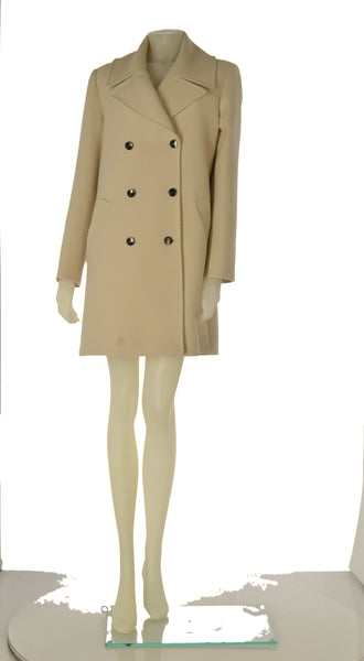 CAPPOTTO DONNA LAURA BIAGIOTTI DOPPIOPETTO TRE QUARTI  FODERA BOTTONI TASCHE LAVORATO ART. 2104