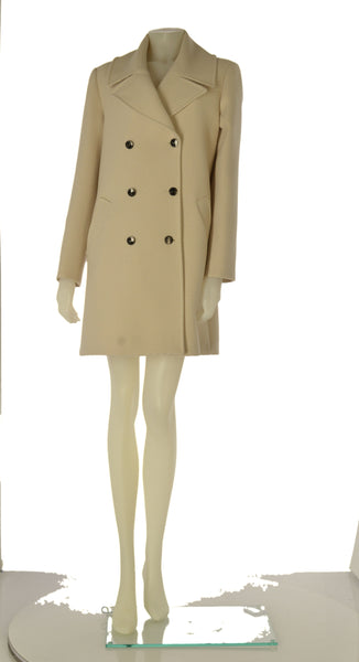 CAPPOTTO DONNA LAURA BIAGIOTTI DOPPIOPETTO TRE QUARTI  FODERA BOTTONI TASCHE LAVORATO ART. 2104