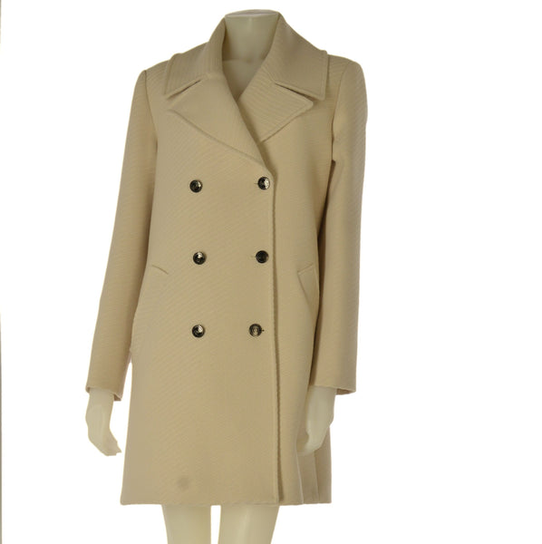 CAPPOTTO DONNA LAURA BIAGIOTTI DOPPIOPETTO TRE QUARTI  FODERA BOTTONI TASCHE LAVORATO ART. 2104